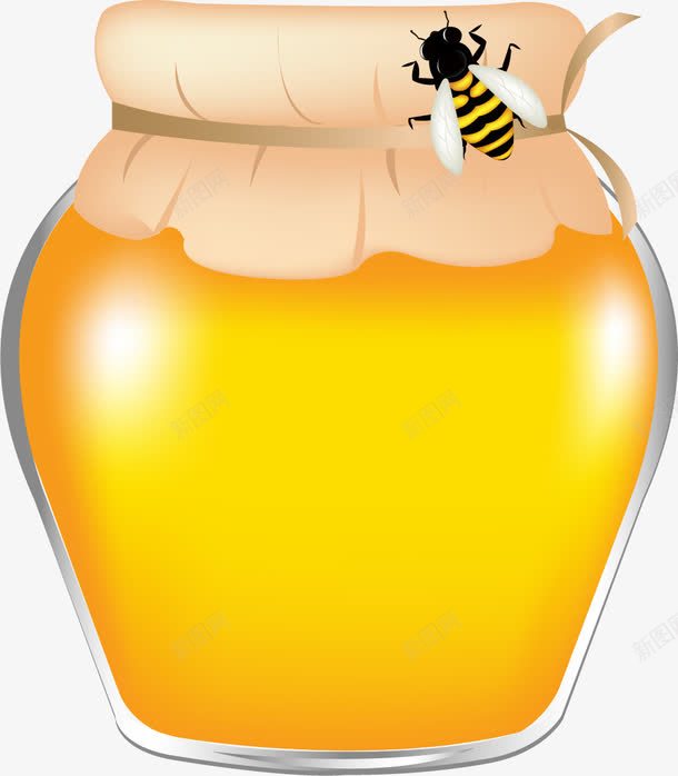 蜂蜜罐子png免抠素材_88icon https://88icon.com 免抠PNG 卡通 蜂蜜 蜂蜜酱 蜜罐 蜜罐子 蜜蜂