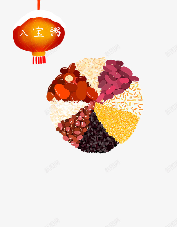 手绘腊八节插图腊八粥五谷杂粮png免抠素材_88icon https://88icon.com 五谷杂粮 八宝粥 手绘 红色灯笼 腊八粥 腊八节插图