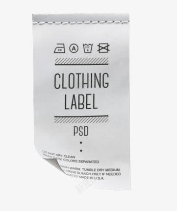 水洗标特效png免抠素材_88icon https://88icon.com 商标 服装 水洗标签 洗水唛 洗衣说明 衣服标签