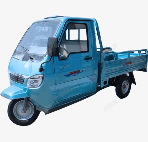 实物蓝色电动三轮运货车png免抠素材_88icon https://88icon.com 三轮电动车 三轮车 交通工具 产品实物 电动车 节能环保 车辆 载人工具