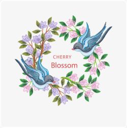 迎春花和鸟png图片下载 迎春花和鸟素材