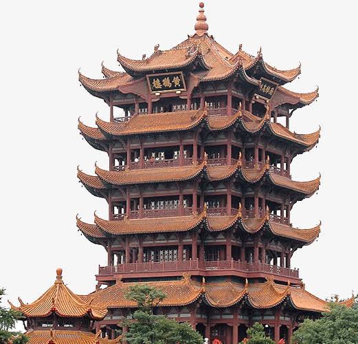 武汉黄鹤楼png免抠素材_88icon https://88icon.com 旅游景区 武汉黄鹤楼 著名景点