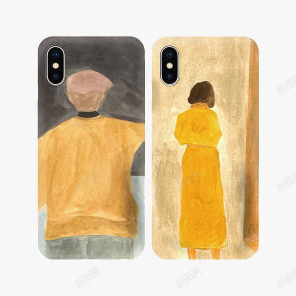 情侣油画手机壳png免抠素材_88icon https://88icon.com iphone苹果手机壳 全包边 实物 情侣油画手机壳免抠PNG 磨砂硅胶手机壳 透明 防摔