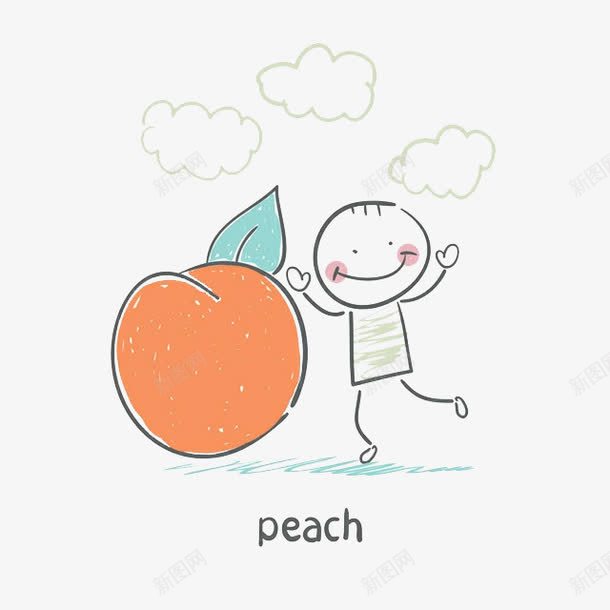 手绘水蜜桃果汁png免抠素材_88icon https://88icon.com 云彩 叶子 小孩 桃子 水果 水蜜桃 水蜜桃果汁 红色