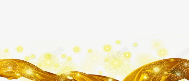 金色带光的丝带psd免抠素材_88icon https://88icon.com 绸带 节日元素 金黄色