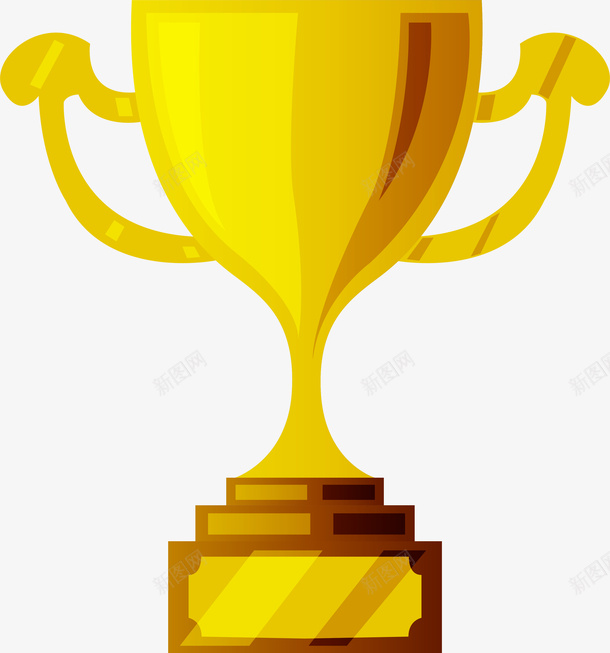 卡通金色冠军奖杯矢量图ai免抠素材_88icon https://88icon.com 冠军 卡通 奖杯 比赛 矢量图案 运动相关 金色 矢量图