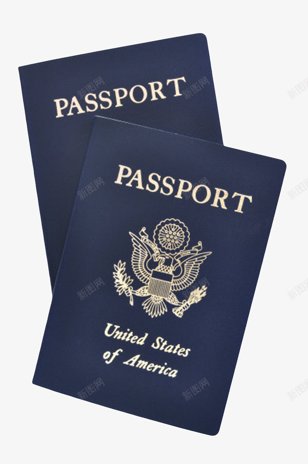 蓝色两本层叠的美国护照本实物png免抠素材_88icon https://88icon.com 公民 国境 国籍 小本 层叠 居留 护照本 旅行 证件 证明 身份 通行证