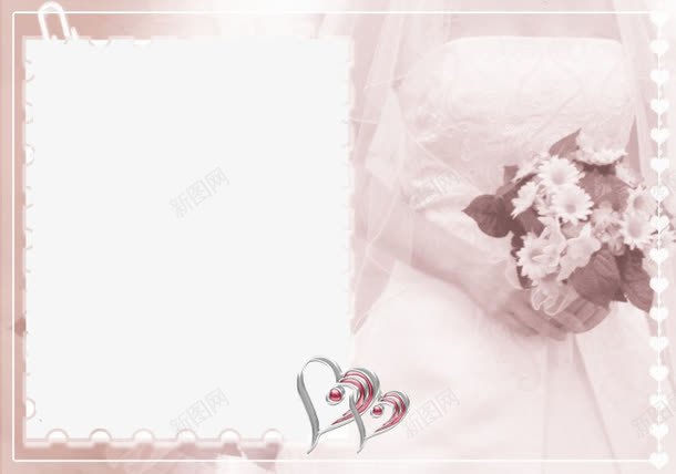 浪漫手捧花合影框png免抠素材_88icon https://88icon.com 合影框 唯美相框 婚纱 心形图案 手捧花 浪漫相框 白色花束
