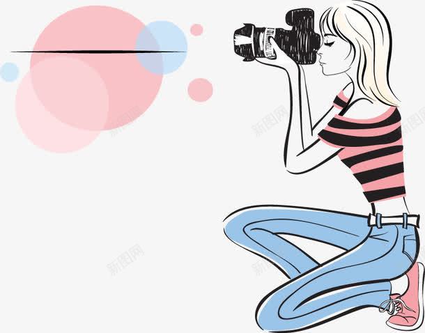手绘插图侧身蹲下拍照的女孩png免抠素材_88icon https://88icon.com 侧身 单反相机 女孩 女性侧面 手绘插图 拍照 蹲下