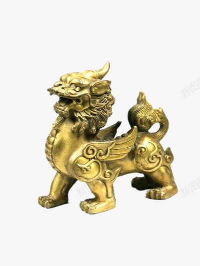 金属貔貅png免抠素材_88icon https://88icon.com 历史 古玩 神话 貔貅