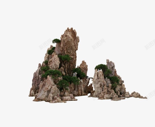 假山png免抠素材_88icon https://88icon.com 假山 公园假山 小山峰 山