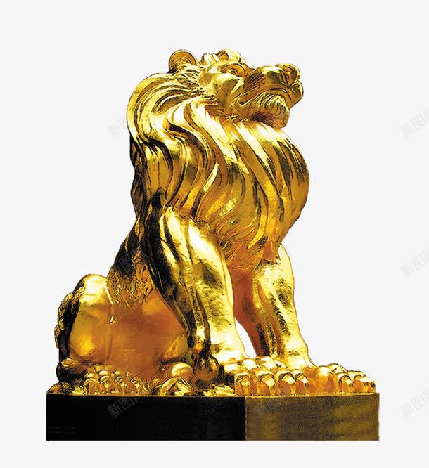 雕塑金狮子png免抠素材_88icon https://88icon.com 威武石狮子 狮子雕像实物图图 矢量素材 金属色狮子png 金灿灿狮子免抠 金狮子免抠 门口摆设 黄金狮子