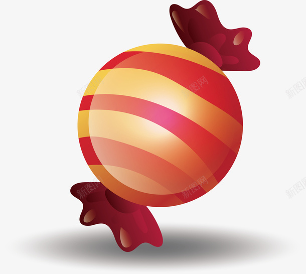 红色条纹万圣节糖果矢量图ai免抠素材_88icon https://88icon.com 万圣节 万圣节糖果 不给糖就捣蛋 条纹糖果 矢量png 红色糖果 矢量图
