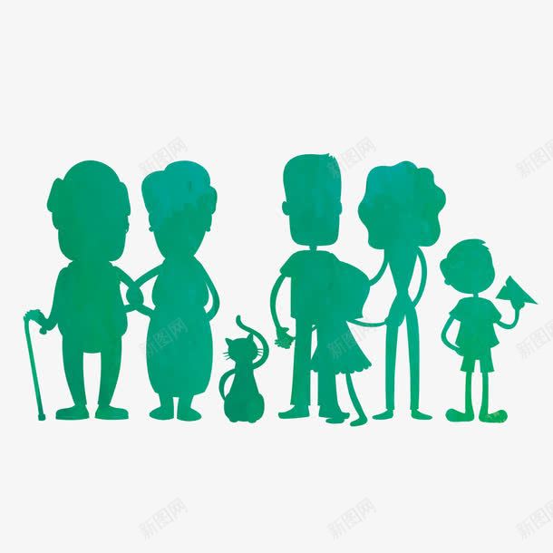绿色人物剪影png免抠素材_88icon https://88icon.com 一家人 亲爱的爸爸妈妈 家剪影 爸爸妈妈 猫咪 绿色的人物剪影 老婆婆卡通 老爷爷老奶奶