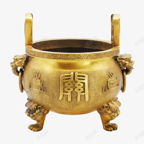 金色的鼎png免抠素材_88icon https://88icon.com 产品实物 金色 鼎