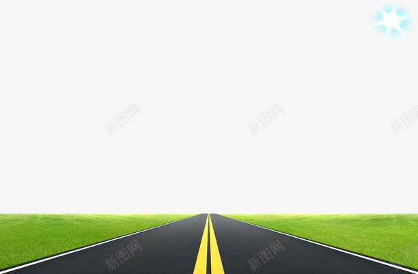 柏油马路psd免抠素材_88icon https://88icon.com 双黄线 柏油马路 沥青 马路