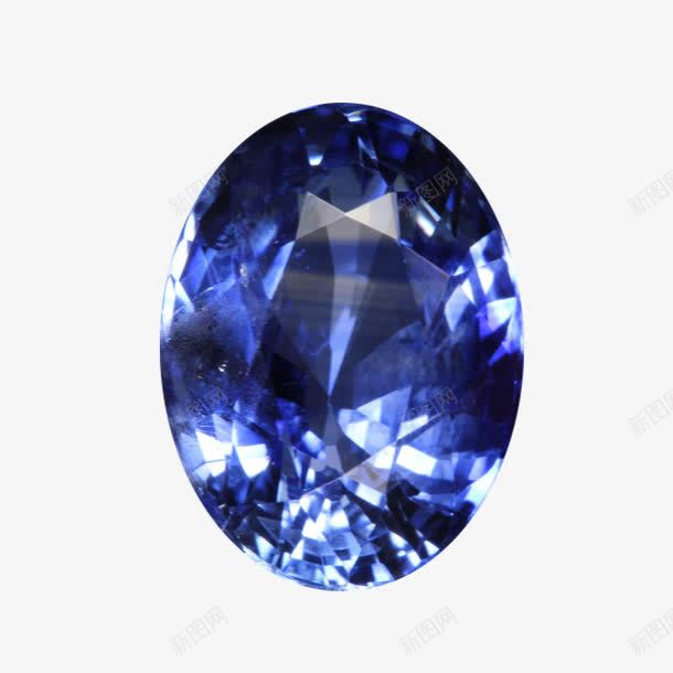 椭圆形水晶png免抠素材_88icon https://88icon.com 椭圆形水晶 水晶 玻璃 蓝色 钻石 锆石 饰品