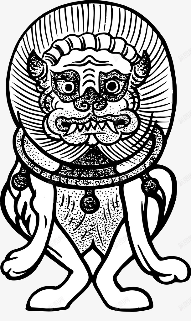黑色动物石狮子图png免抠素材_88icon https://88icon.com 动物 大头 手绘动物 手绘狮子 手绘狮子图 水墨狮子 狮子 狮子图 猛兽 石狮子矢量