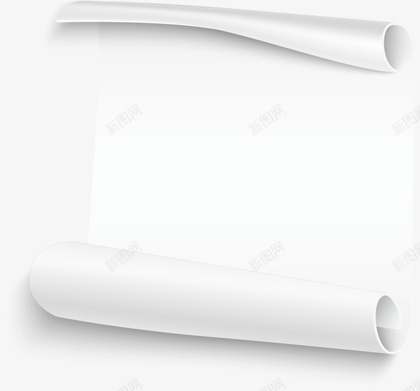 学习用品白色纸张png免抠素材_88icon https://88icon.com 卷曲纸张 卷起 学习用品 教育 方形纸张 白色纸张