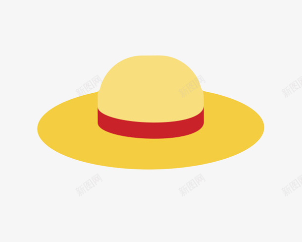 黄色防晒绑红色带子农民草帽卡通png免抠素材_88icon https://88icon.com 农民 农民草帽 帽子 种地防晒 遮挡阳光 防中暑 防晒