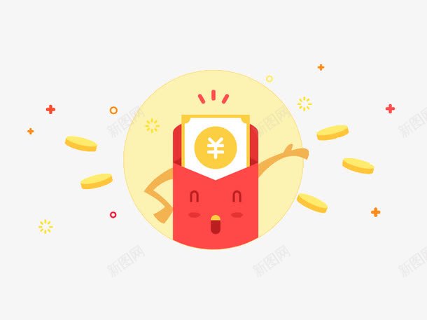 发红包png免抠素材_88icon https://88icon.com 免费png素材下载 卡通 发红包素材 可爱 手绘 抢红包素材 红色