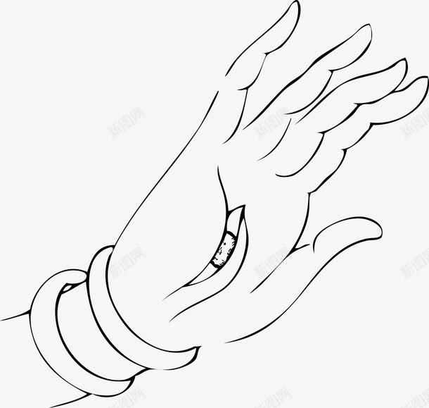 佛教手势观音手佛手png免抠素材_88icon https://88icon.com 佛手 佛教手势 观音手