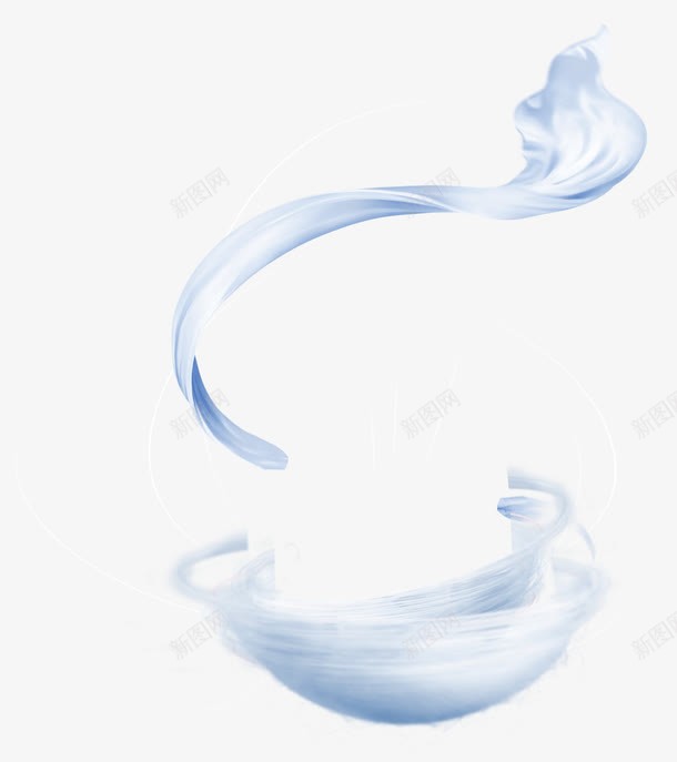 飘逸玉蛋丝带png免抠素材_88icon https://88icon.com 丝 丝圈 丝带 玉蛋 精美 绕圈 蓝色 轻纱 透光轻纱 飘带 飘逸