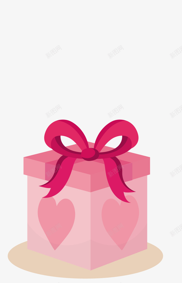 爱心图案的粉色礼盒图png免抠素材_88icon https://88icon.com 手绘图 礼物 粉色礼盒 精美礼盒 蝴蝶结 飘带