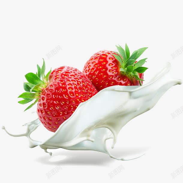 奶油草莓效果png免抠素材_88icon https://88icon.com 免抠元素 奶油 奶油飞溅 海报 牛奶飞溅 草莓