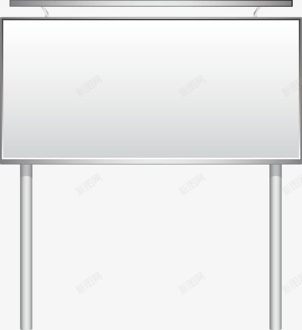 户外广告牌png免抠素材_88icon https://88icon.com LED 大灯箱 广告牌 白色 路灯招牌