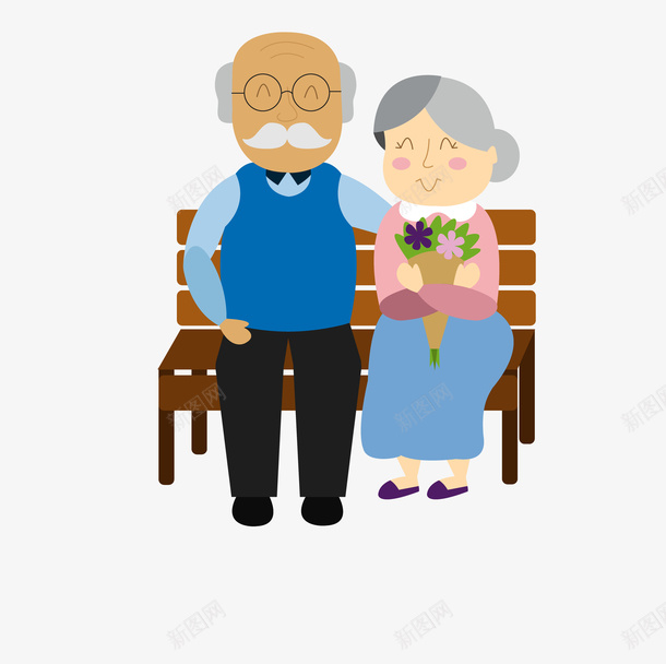 手绘卡通老人老年夫妻在公园长椅png免抠素材_88icon https://88icon.com 关爱老人主题 卡通老人 卡通老年人情侣 尊贤 手绘卡通老人老年夫妻在公园长椅上免费下载 敬老 敬老节 海报设计 老年夫妻 重阳 重阳节 重阳节老人