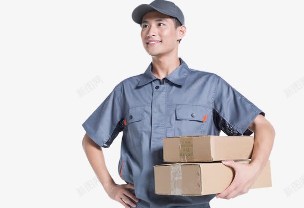 快递送货人员png免抠素材_88icon https://88icon.com 专业快速 快递盒 服务行业 网购 送货