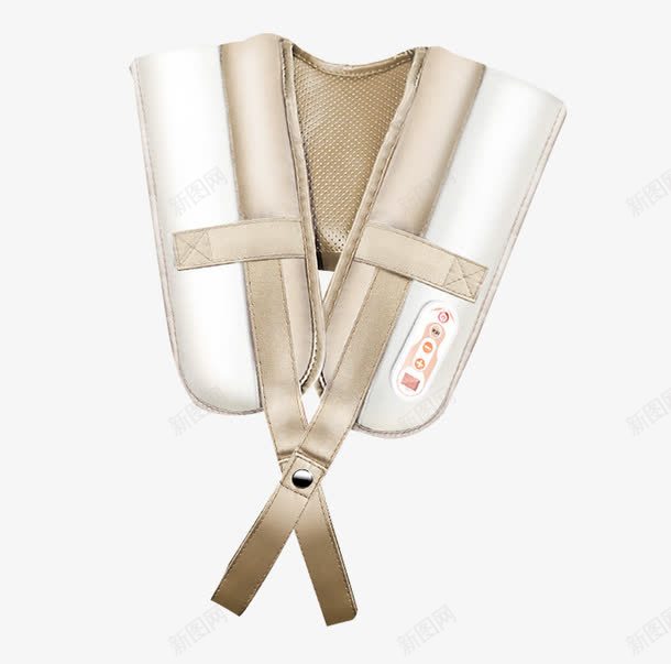 背带式肩颈按摩仪png免抠素材_88icon https://88icon.com 加热按摩 按摩器实物 肩颈 颈部按摩
