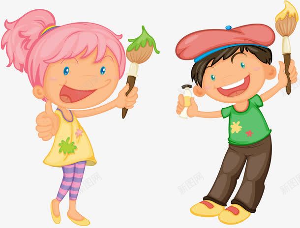 手拿画笔的小孩png免抠素材_88icon https://88icon.com 书画比赛 作画 创意 勾勒 手绘 描绘 涂抹 画图 画画 素描 纸笔 绘出 绘图 绘画 色彩应用