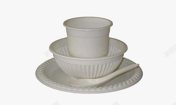酒店常用一次性餐具png免抠素材_88icon https://88icon.com 一次性使用 小勺 小碗 杯子 环保材料 碟子 餐具