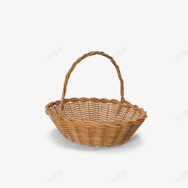 复活节篮子png免抠素材_88icon https://88icon.com 复活节 手提 竹编 篮子
