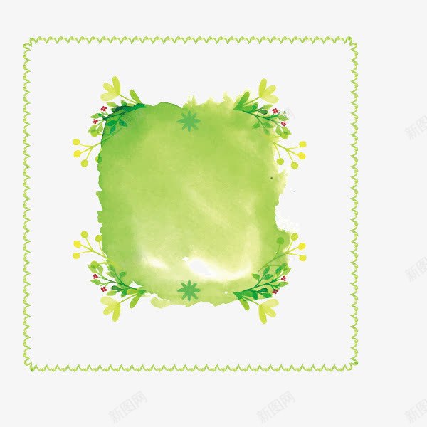 绿色绿色淡彩方框文案背景png免抠素材_88icon https://88icon.com 文案背景 方框 绿色 绿色淡彩