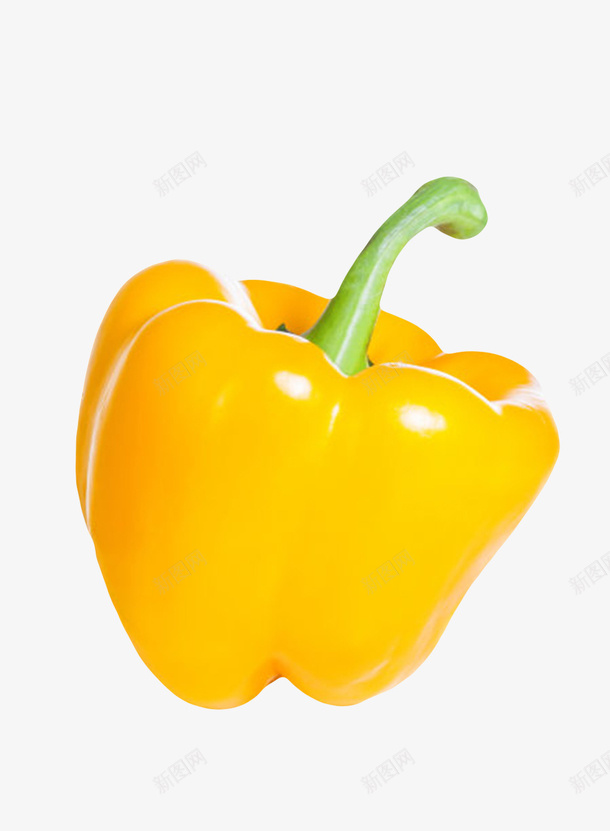 黄色美味蓬松的黄灯笼椒实物png免抠素材_88icon https://88icon.com 加拿大椒 发亮 植物 植物界 沟纹 甜椒 菜肴 蓬松 辣椒 钟状 食物 食用 黄灯笼椒