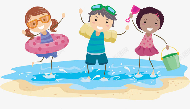 小河里的小孩png免抠素材_88icon https://88icon.com 夏天 夏天的味道 夏季 小河 水塘 温度高 火热 炎夏 炎暑 炎热 炽热 热 盛暑 酷暑 闷热