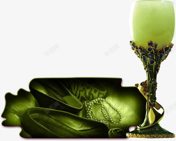 复古绿色烛台元素psd免抠素材_88icon https://88icon.com 奢华 尊贵 房产海报 装饰品 诚意邀请