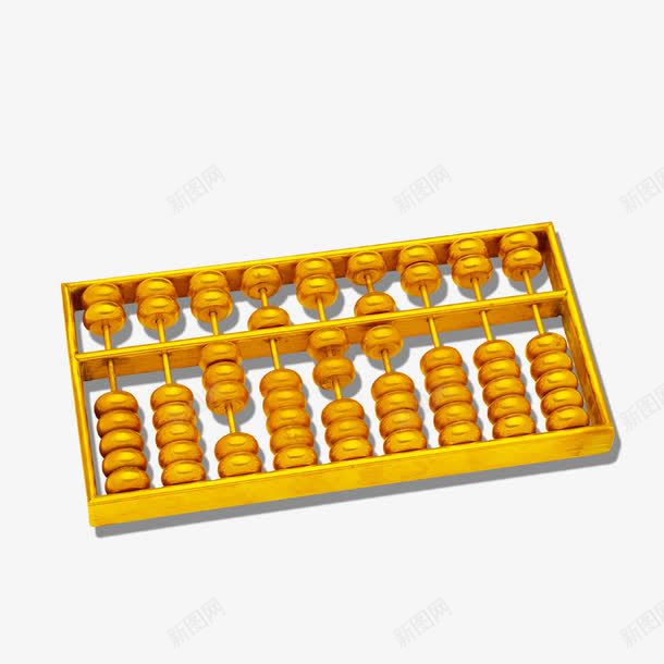 金算盘png免抠素材_88icon https://88icon.com 算盘 计算 金色