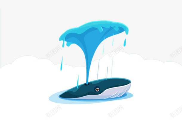 手绘喷水的鲸鱼png免抠素材_88icon https://88icon.com 椴搁奔 鍗 鎵嬬粯 鏂囪壓娓呮柊
