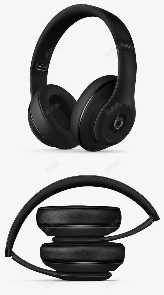黑色耳机png免抠素材_88icon https://88icon.com HIFI耳机 产品实物 头戴式耳机 时尚耳机 重低音耳机