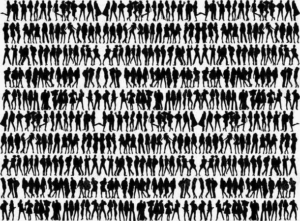 人物剪影png免抠素材_88icon https://88icon.com 人物剪影 人物动态 黑白人物