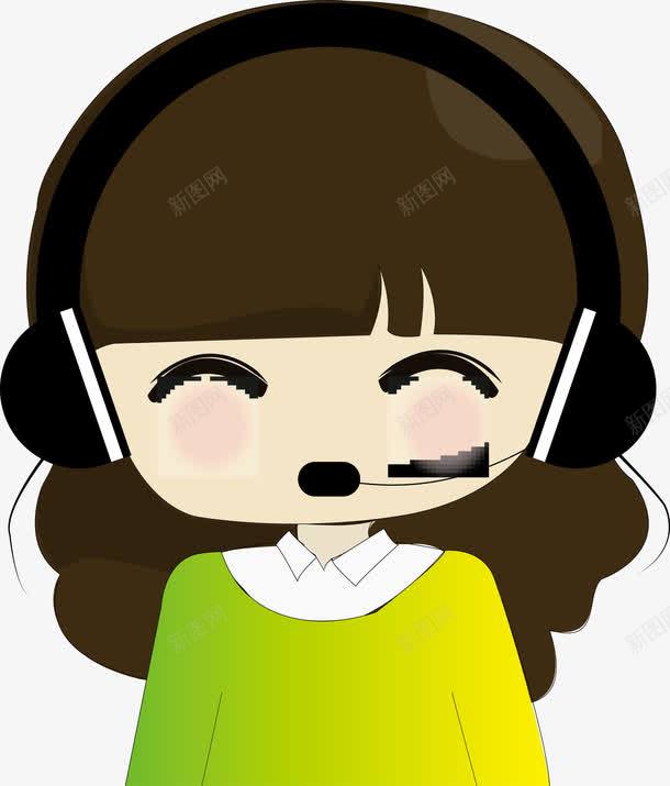 卡通女客服png免抠素材_88icon https://88icon.com 企业前台 企业咨询 公司前台 公司客服 卡通人物 在线客服图标 客服 电话客服 白领 职员