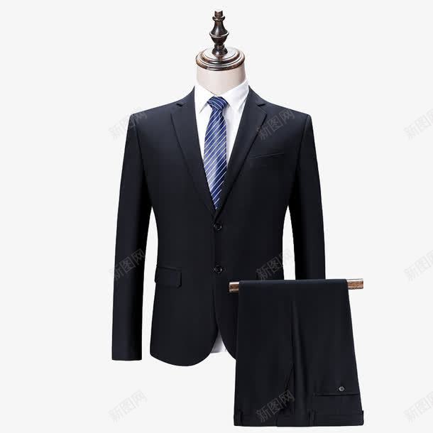 男士商务西装套装png免抠素材_88icon https://88icon.com 产品实物 套装 正式 蓝色领带 西装