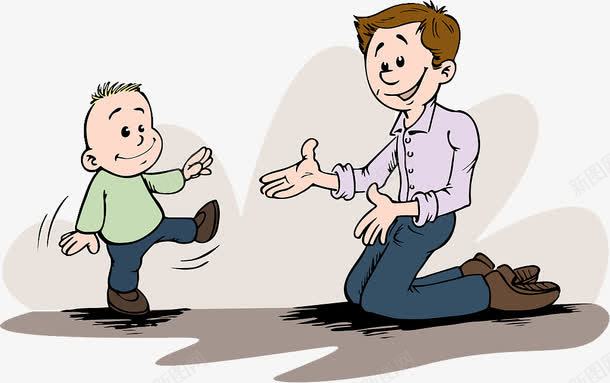 卡通人物插图学习走路的小孩png免抠素材_88icon https://88icon.com 人物插图 卡通 卡通人物走路 妈妈教小孩走路 学习 小孩 爸爸与孩子 走路 跪在地上