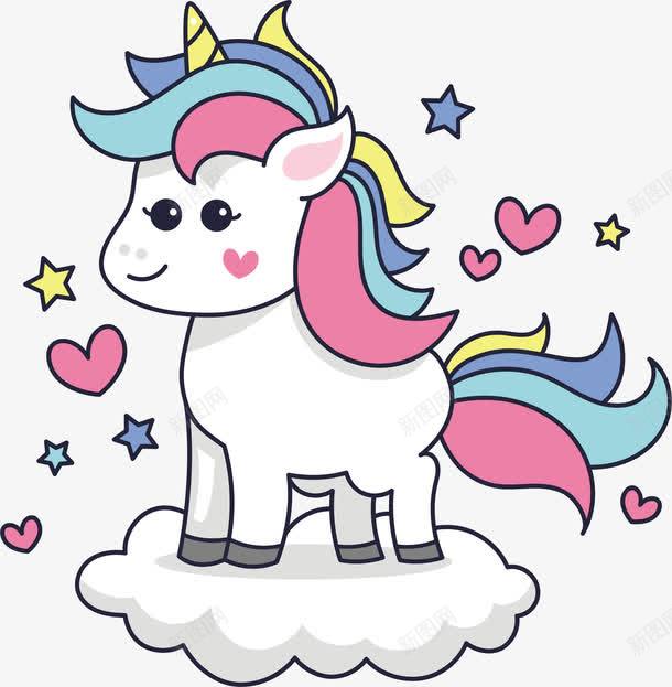 站在云端的独角兽png免抠素材_88icon https://88icon.com 云端 云端独角兽 可爱独角兽 独角兽 白色云朵 矢量png