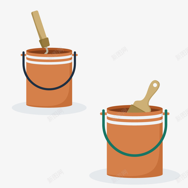 家装施工现场粉刷用涂料桶矢量图ai免抠素材_88icon https://88icon.com 刷子 墙漆 家装 施工 桶 油漆桶 涂料 物料 现场 矢量图 粉刷