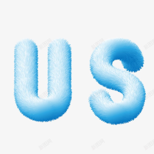 毛绒绒英文字体png免抠素材_88icon https://88icon.com 字体 毛绒绒 渐变 英文